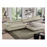 Narożnik PEDRO L - strona prawa - beżowy, welwet