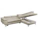 Narożnik PEDRO L - strona prawa - beżowy, welwet