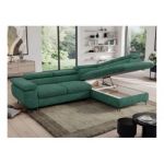 Narożnik PEDRO L - strona prawa - ciemnozielony, struktura