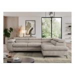 Narożnik PEDRO L - strona prawa - beżowy, struktura