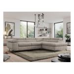 Narożnik PEDRO L - strona prawa - beżowy, struktura