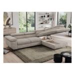 Narożnik PEDRO L - strona prawa - beżowy, struktura