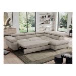 Narożnik PEDRO L - strona prawa - beżowy, struktura