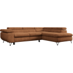 Narożnik PEDRO L - strona prawa - pomarańczowy, struktura