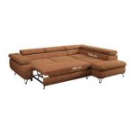 Narożnik PEDRO L - strona prawa - pomarańczowy, struktura