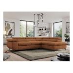 Narożnik PEDRO L - strona prawa - pomarańczowy, struktura