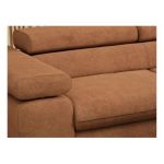 Narożnik PEDRO L - strona prawa - pomarańczowy, struktura