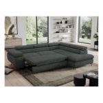 Narożnik PEDRO L - strona prawa - ciemnoszary, struktura