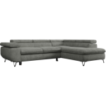 Narożnik PEDRO L - strona prawa - szary, struktura