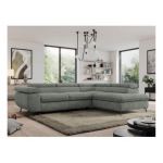 Narożnik PEDRO L - strona prawa - szary, struktura