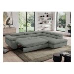 Narożnik PEDRO L - strona prawa - szary, struktura