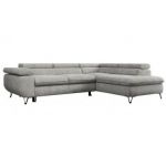 Narożnik PEDRO L - strona prawa - jasnoszary, struktura