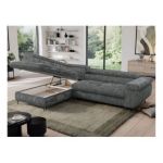 Narożnik PEDRO L - strona lewa - szary, sztruks