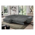 Narożnik PEDRO L - strona lewa - szary, sztruks