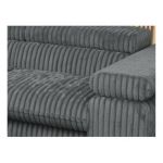 Narożnik PEDRO L - strona lewa - szary, sztruks