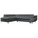 Narożnik PEDRO L - strona lewa - szary, sztruks