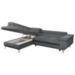 Narożnik PEDRO L - strona lewa - szary, sztruks