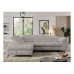 Narożnik PEDRO L - strona lewa - jasnoszary, sztruks