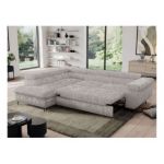 Narożnik PEDRO L - strona lewa - jasnoszary, sztruks