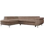 Narożnik PEDRO L - strona lewa - brązowy, sztruks