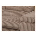 Narożnik PEDRO L - strona lewa - brązowy, sztruks