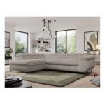 Narożnik PEDRO L - strona lewa - jasnobrązowy, sztruks