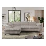 Narożnik PEDRO L - strona lewa - jasnobrązowy, sztruks