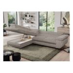 Narożnik PEDRO L - strona lewa - jasnobrązowy, sztruks