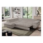 Narożnik PEDRO L - strona lewa - jasnobrązowy, sztruks