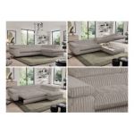 Narożnik PEDRO L - strona lewa - jasnobrązowy, sztruks