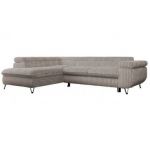 Narożnik PEDRO L - strona lewa - jasnobrązowy, sztruks