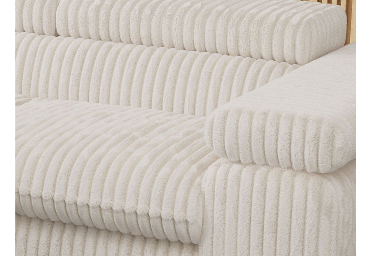 Narożnik PEDRO L - strona lewa - beżowy, sztruks