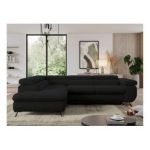 Narożnik PEDRO L - strona lewa - czarny, boucle