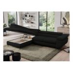 Narożnik PEDRO L - strona lewa - czarny, boucle