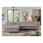 Narożnik PEDRO L - strona lewa - jasnoszary, boucle