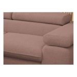 Narożnik PEDRO L - strona lewa - różowy, boucle