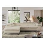 Narożnik PEDRO L - strona lewa - beżowy, boucle