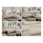 Narożnik PEDRO L - strona lewa - beżowy, boucle