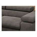 Narożnik PEDRO L - strona lewa - ciemnoszary, welwet