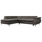 Narożnik PEDRO L - strona lewa - ciemnoszary, welwet