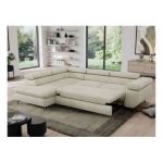 Narożnik PEDRO L - strona lewa - beżowy, welwet