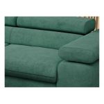 Narożnik PEDRO L - strona lewa - ciemnozielony, struktura