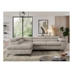 Narożnik PEDRO L - strona lewa - beżowy, struktura