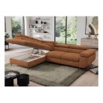 Narożnik PEDRO L - strona lewa - pomarańczowy, struktura