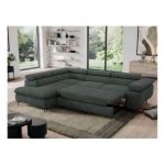 Narożnik PEDRO L - strona lewa - ciemnoszary, struktura