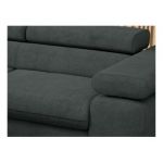 Narożnik PEDRO L - strona lewa - ciemnoszary, struktura