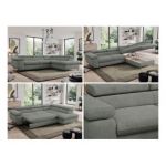 Narożnik PEDRO L - strona lewa - szary, struktura