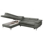 Narożnik PEDRO L - strona lewa - szary, struktura