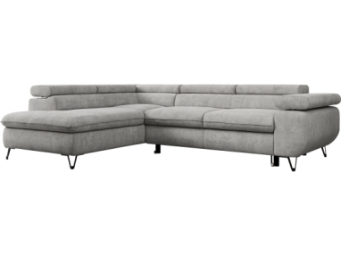 Narożnik PEDRO L - strona lewa - jasnoszary, struktura