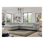 Narożnik PEDRO L - strona lewa - jasnoszary, struktura